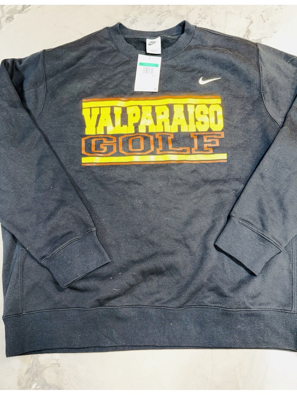 Nike Valparaiso Golf Club Crewneck Sweatshirt Black Men XL NWT Standard Issue